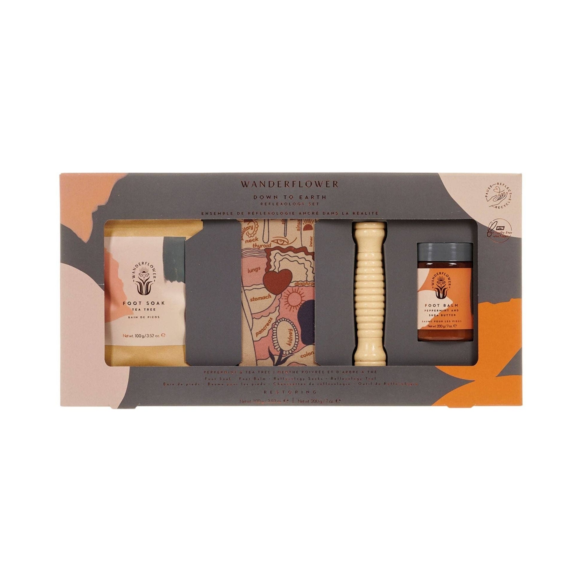 4pc Down to Earth Reflexology Set - Peppermint & Tea Tree