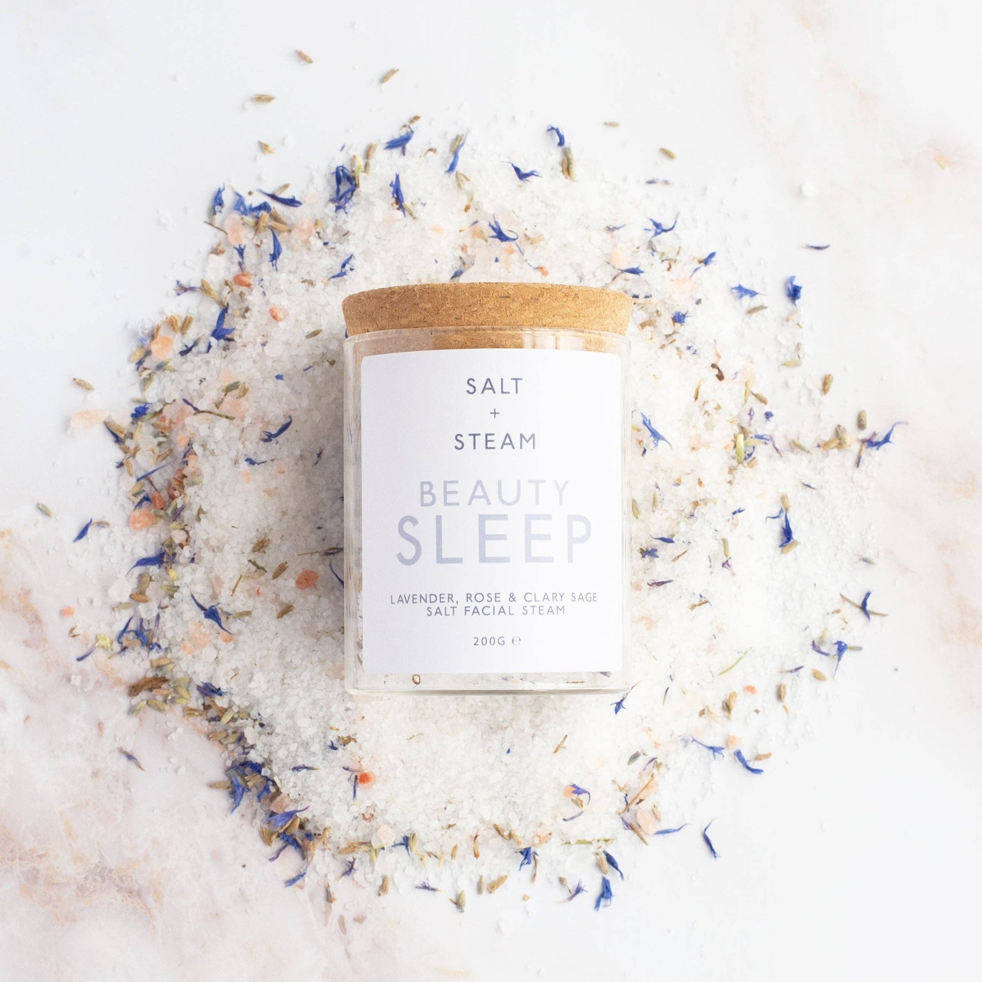 Beauty Sleep - Lavender & Rose Facial Steam 50g & 200g: Jar