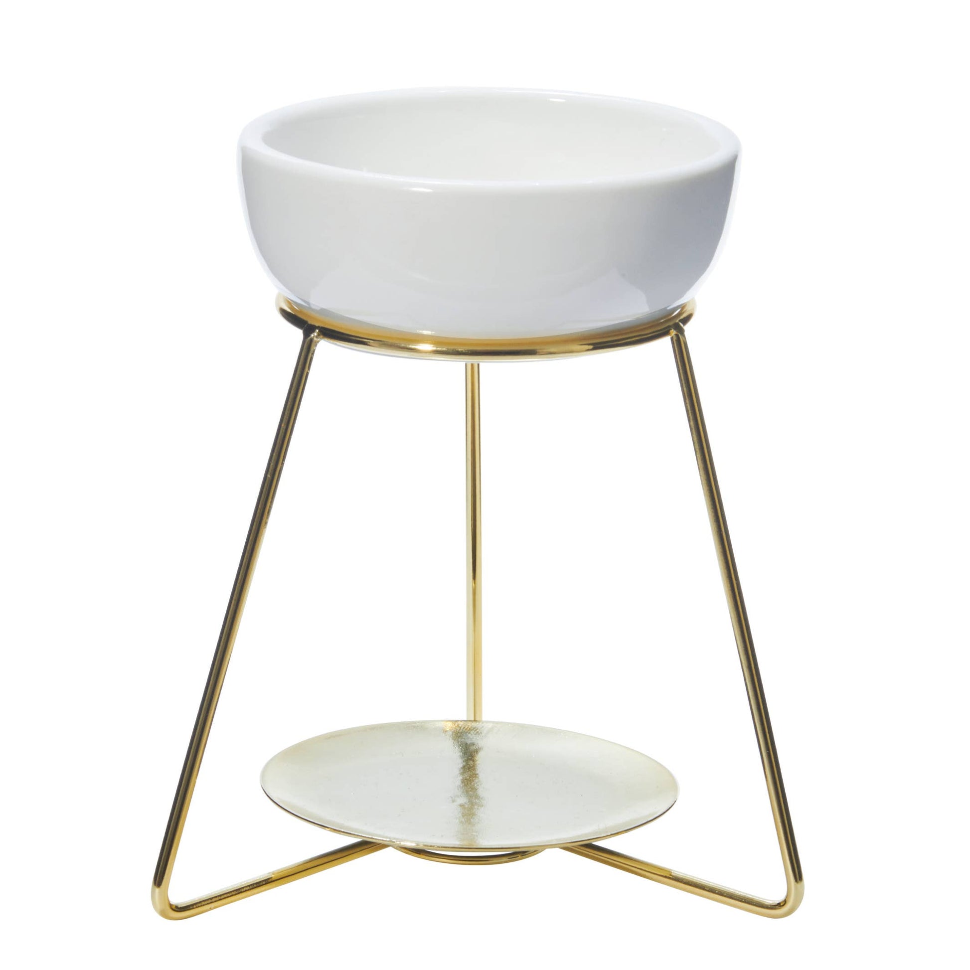 Restore Aromatherapy Oil Burner - Gold & White