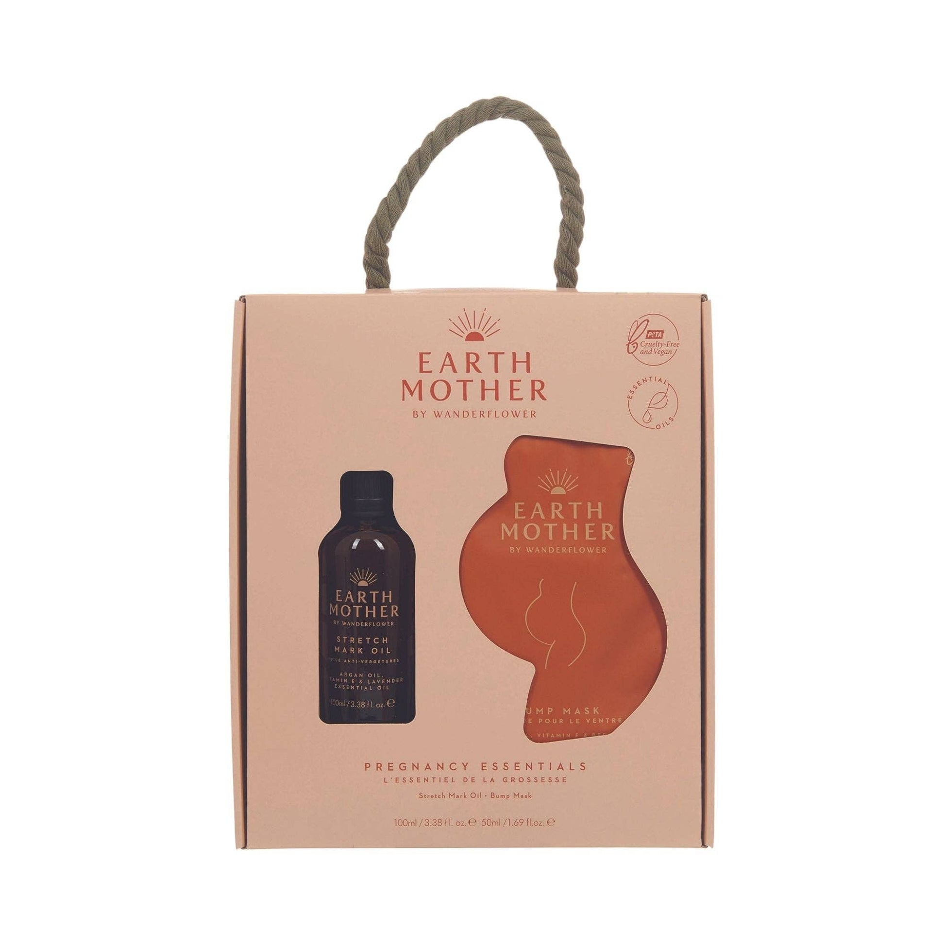 2pc Earth Mother® Pregnancy Essentials Set - Bump Mask & Oil