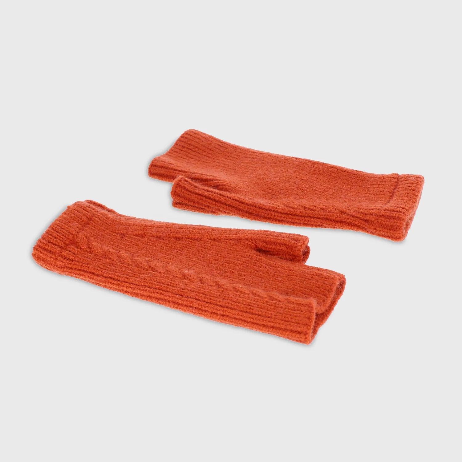 Millie Mae Fingerless Gloves- Burnt Orange