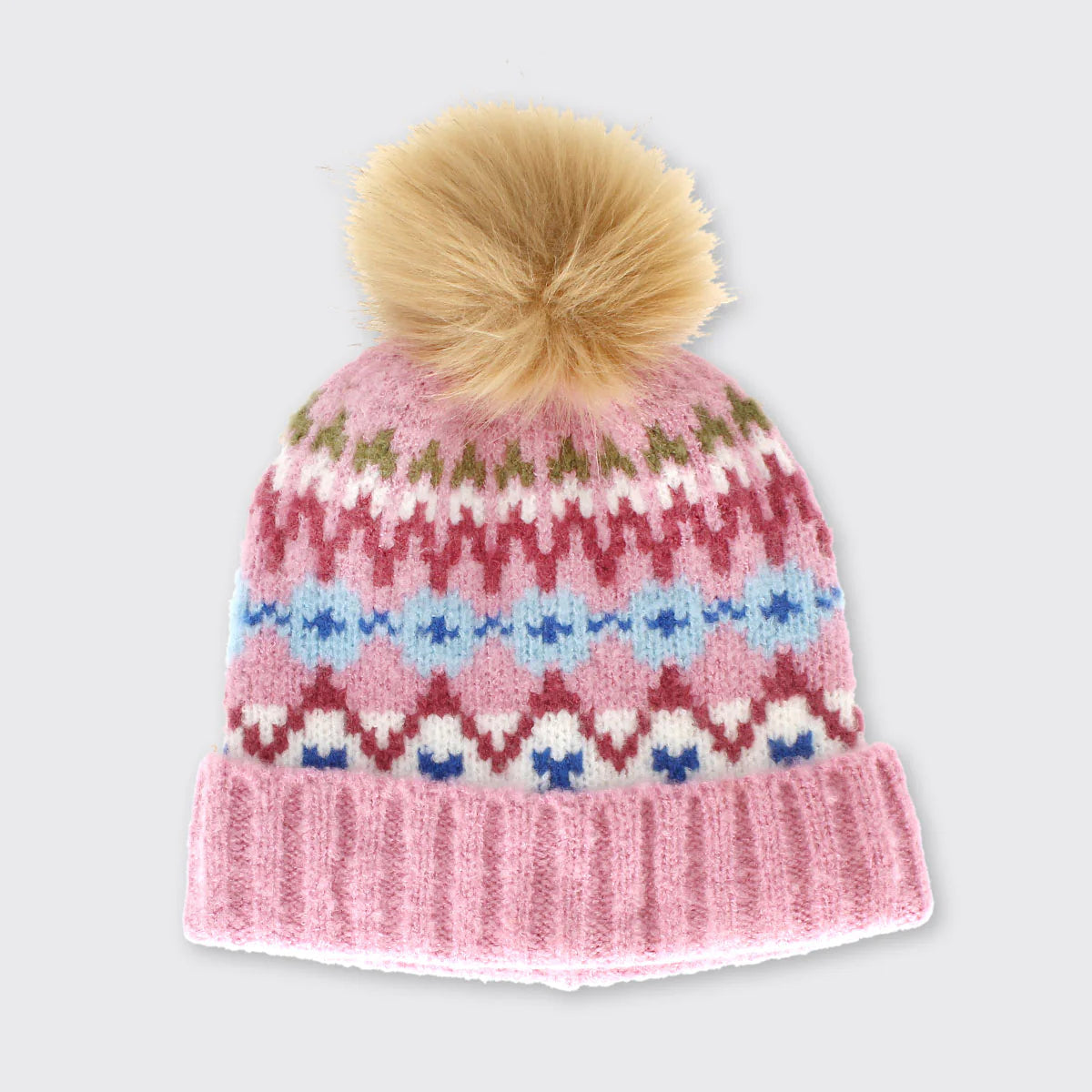 Millie Mae- Pink Bobble Hat