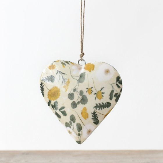 Floral Hanging Heart 10cm