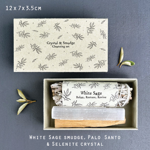 Crystal & Smudge Cleansing Set