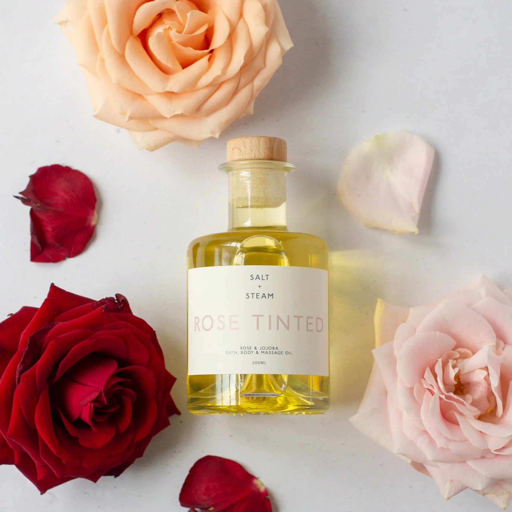 Rose Tinted Bath, Body & Massage Oil