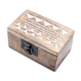 White Wash Wooden Box