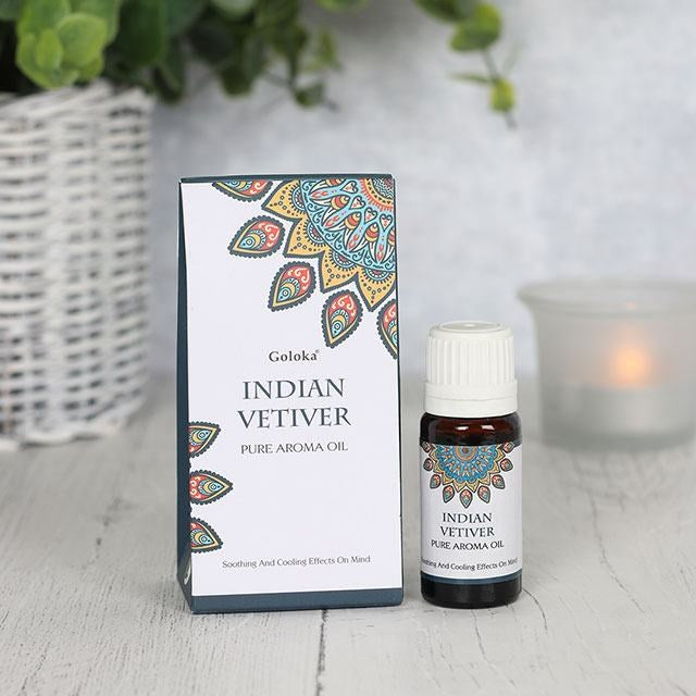 Goloka Indian Vetiver Aromatherapy Oil 10ml