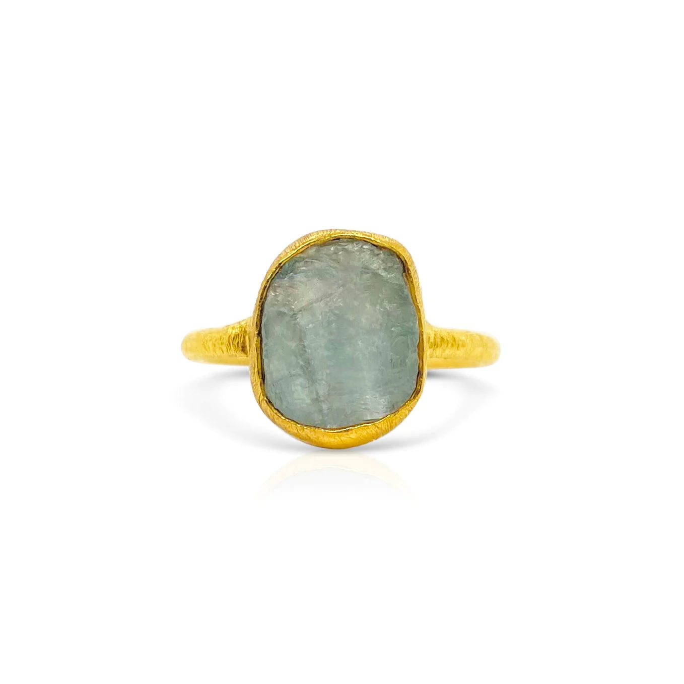 Sweet Ruff Ring Aquamarine