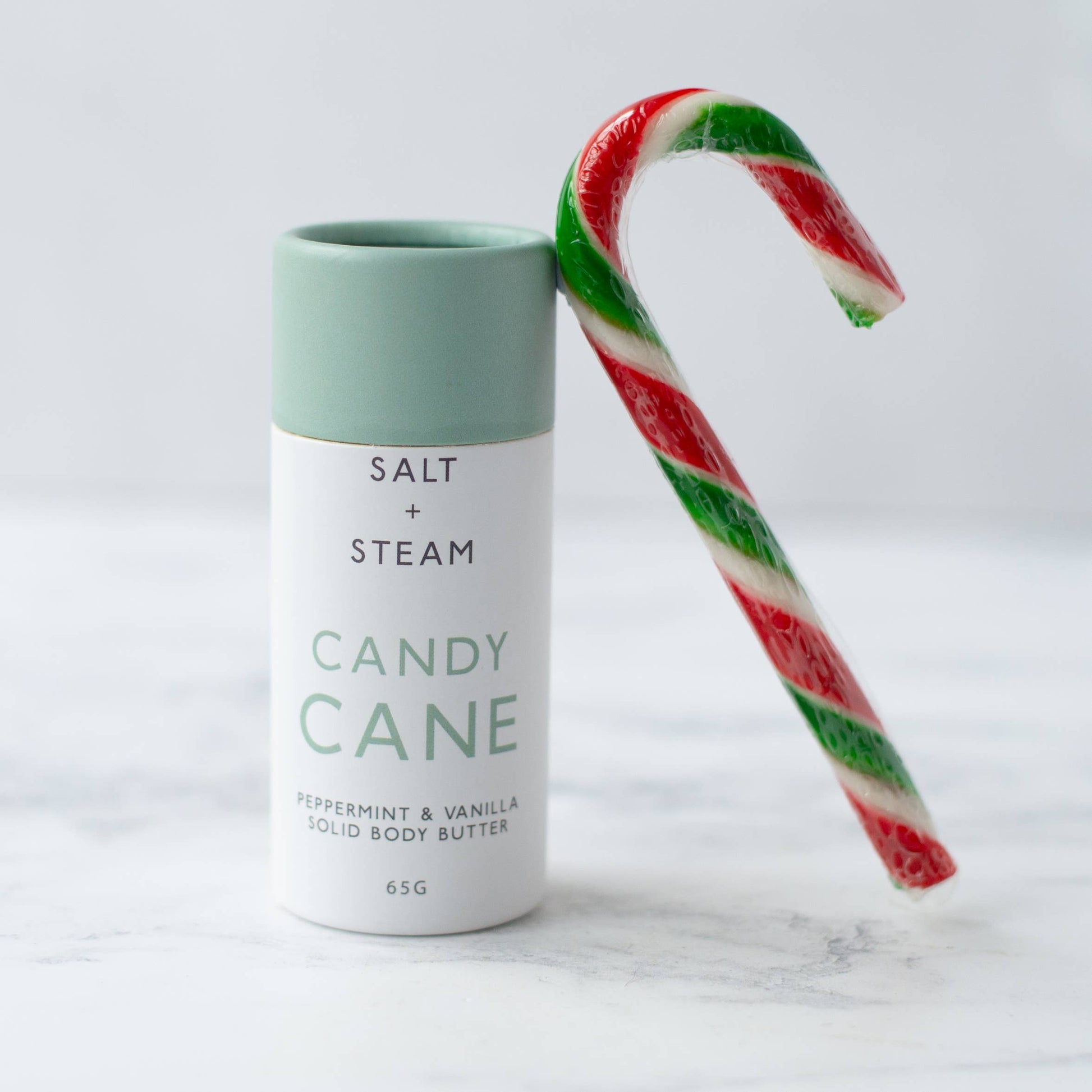 Candy Cane Peppermint & Vanilla Solid Body Butter Tube 65g