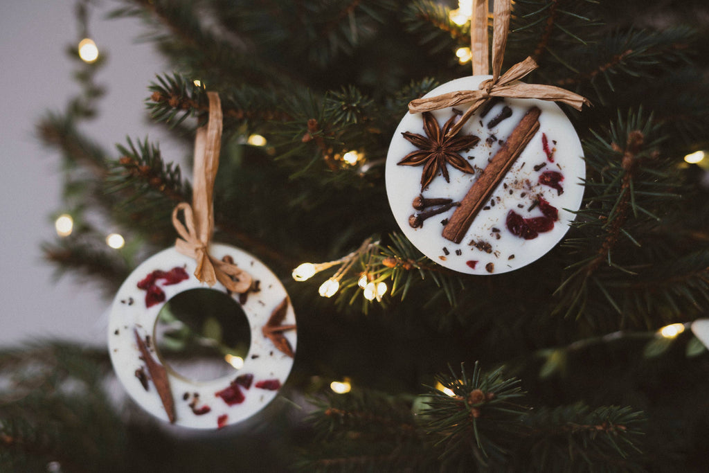 Christmas Scented Tree Decorations: Cranberry Orange and Cinnamon / Star