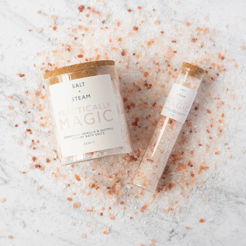 Practically Magic - Cinnamon & Vanilla Bath Salts 80g & 432g: Jar