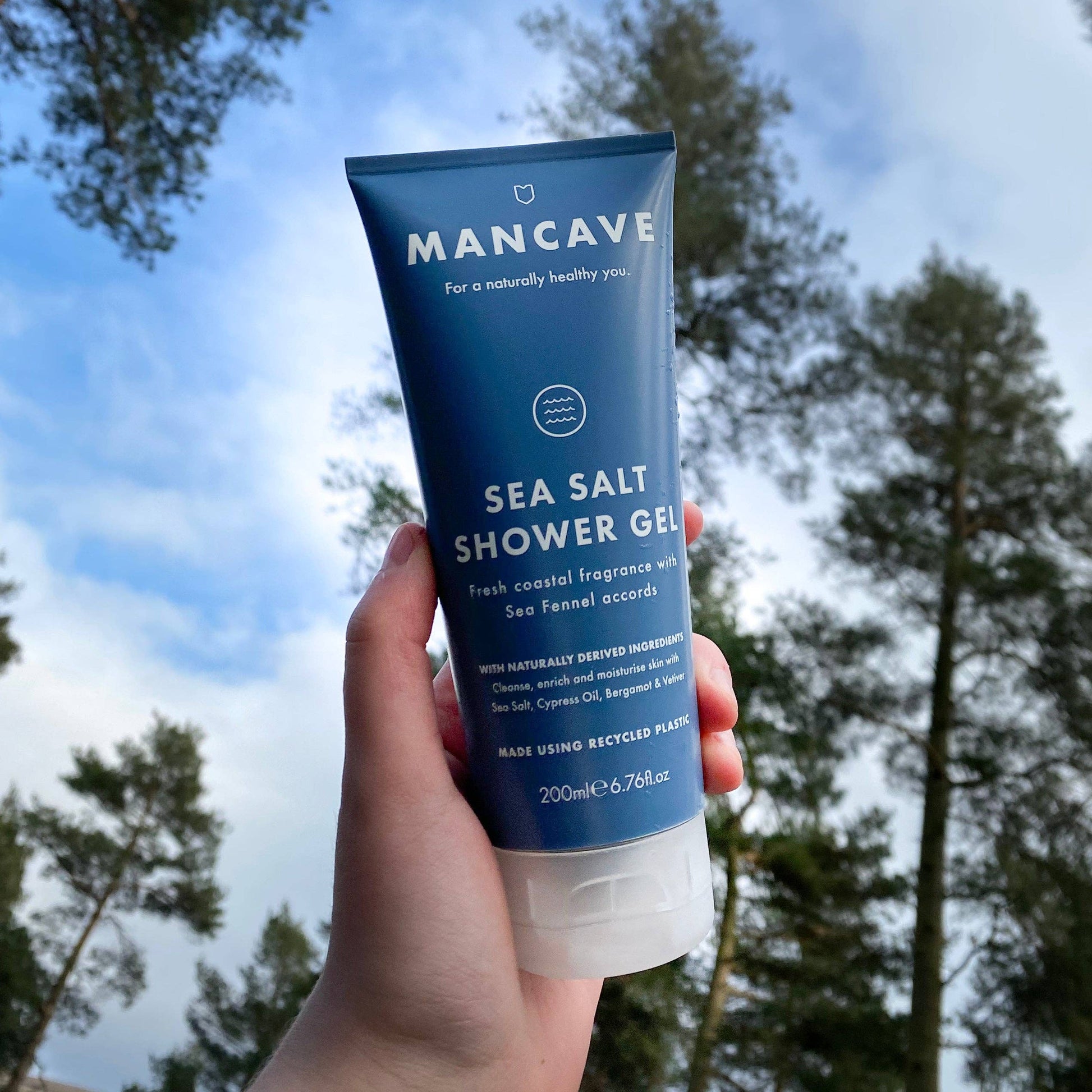Sea Salt Shower Gel 200ml, Mens Shower Gel, Fathers Day Gift