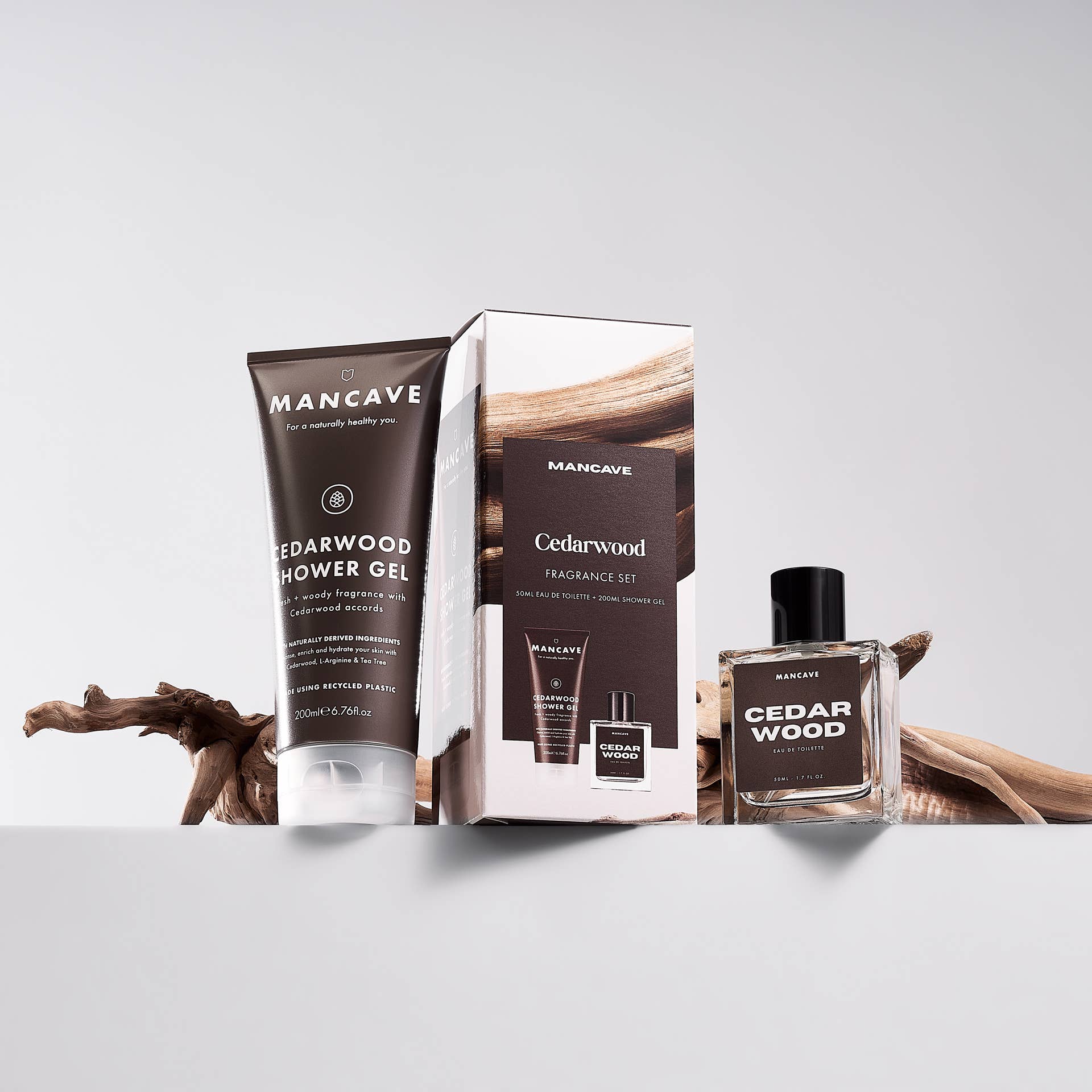 Mens Premium Fragrance Gift set, Cedarwood, gifts for him