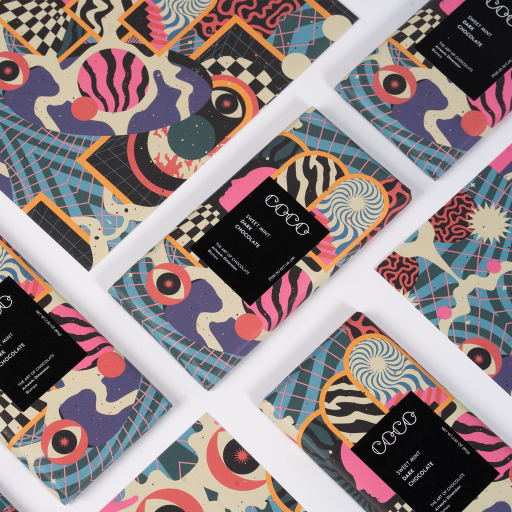 Sweet Mint Dark Chocolate Bar (Pack of 12)