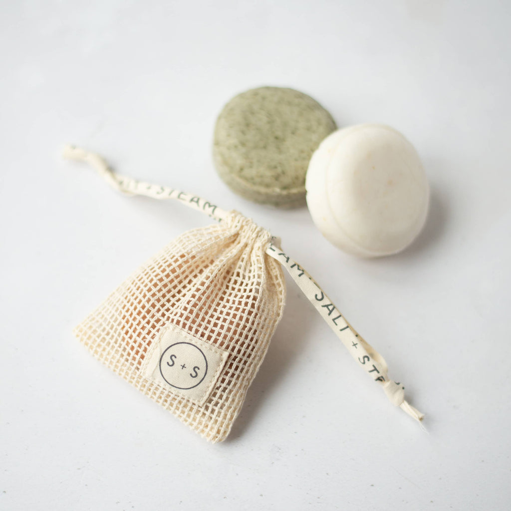 Natural Cotton Shampoo & Conditioner Bar Storage Bag