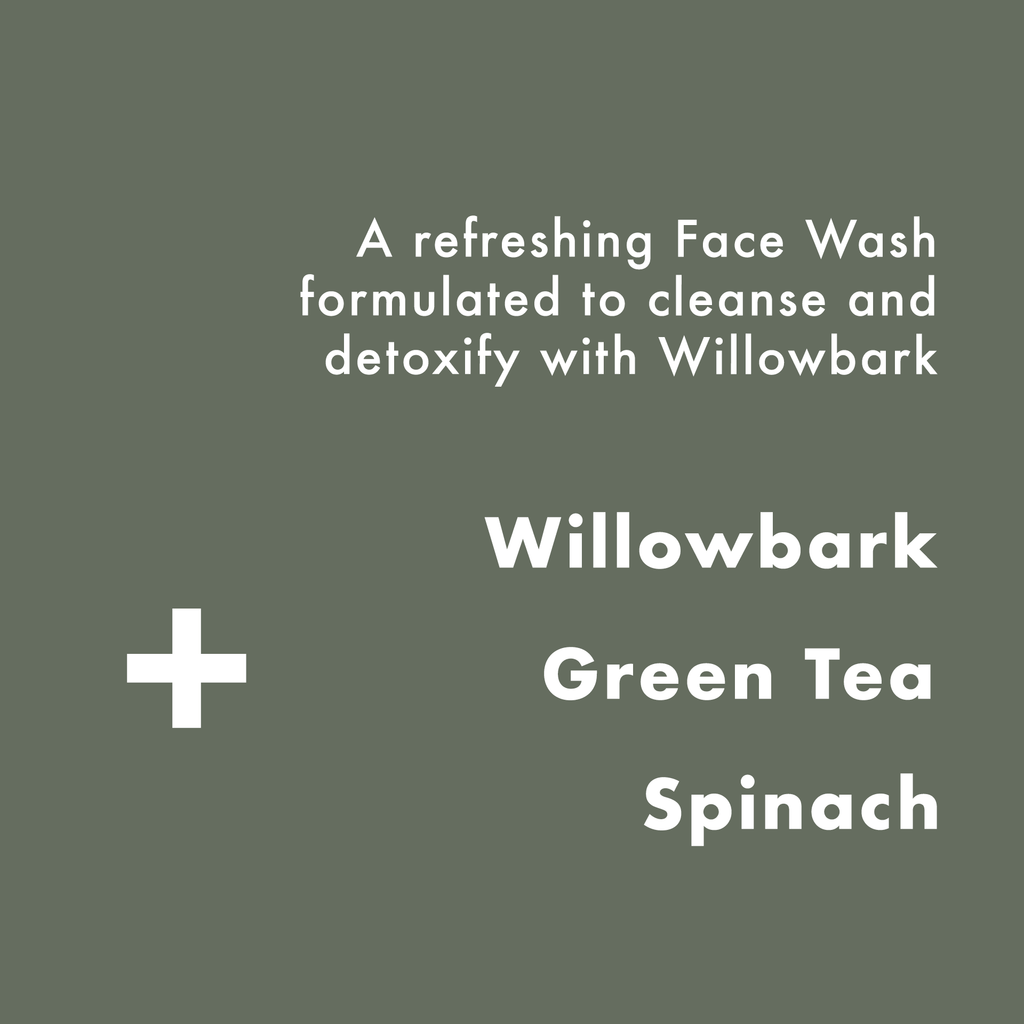 Willowbark Face Wash 125ml, Mens Skincare Routine, Mens Gift: 125ml