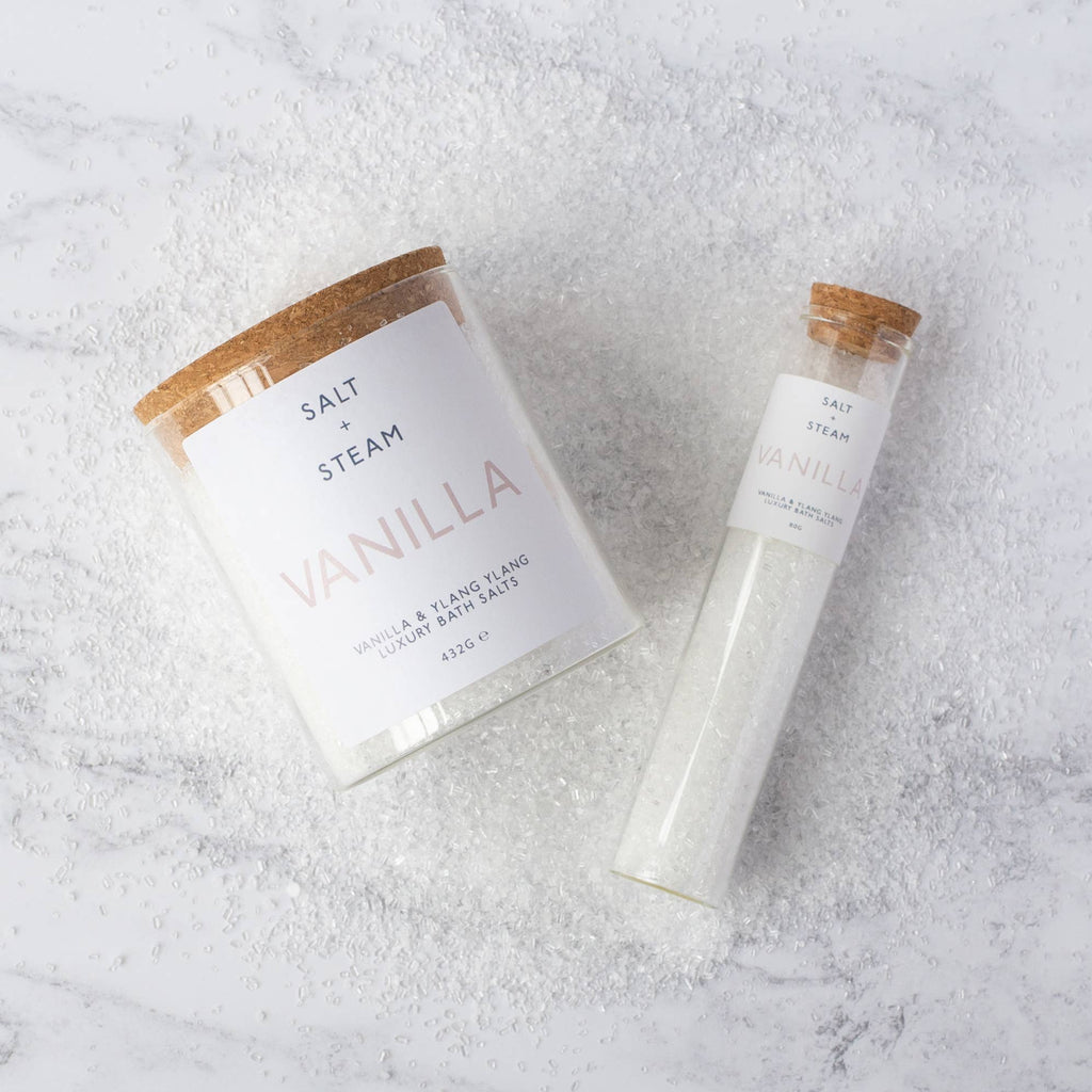 Vanilla - Vanilla & Ylang Ylang Bath Salts 80g & 432g: Jar