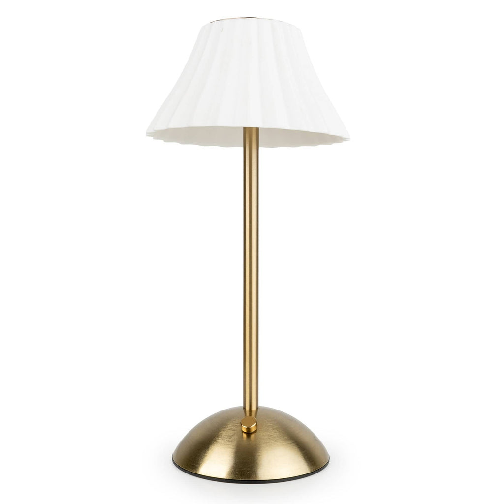 Luna Luxe LED Touch Table Lamp - White/Brass 1pk
