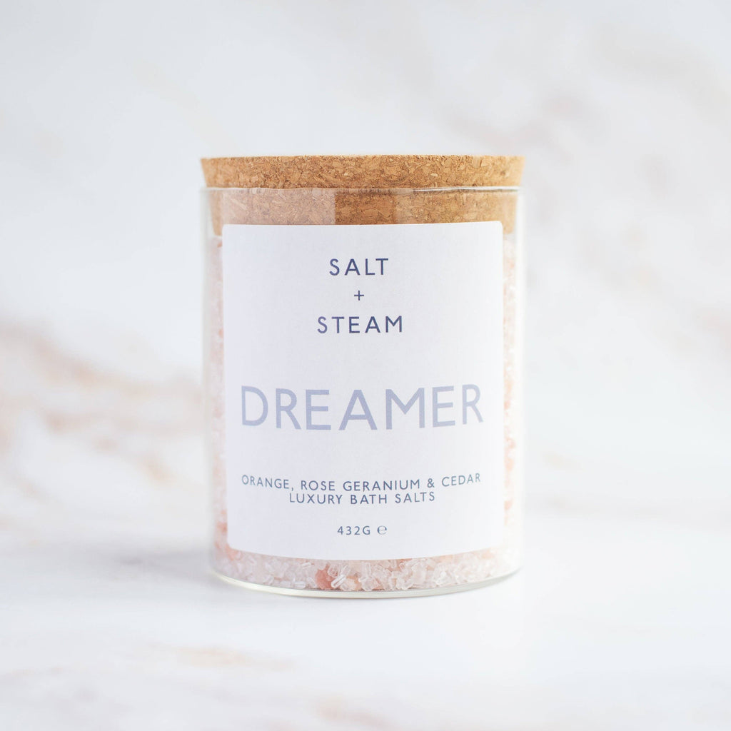 Dreamer - Rose Geranium & Cedar Bath Salts 80g & 432g: Jar