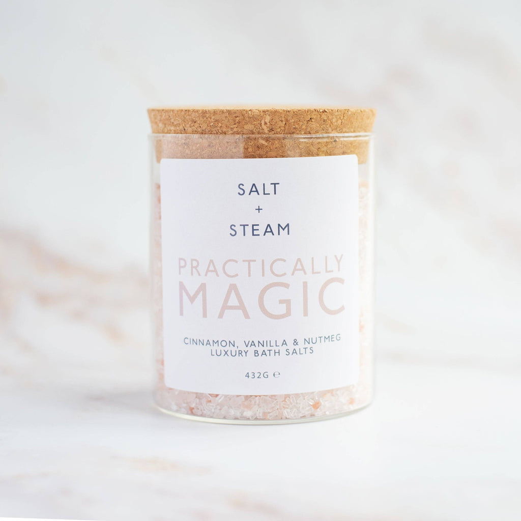 Practically Magic - Cinnamon & Vanilla Bath Salts 80g & 432g: Jar