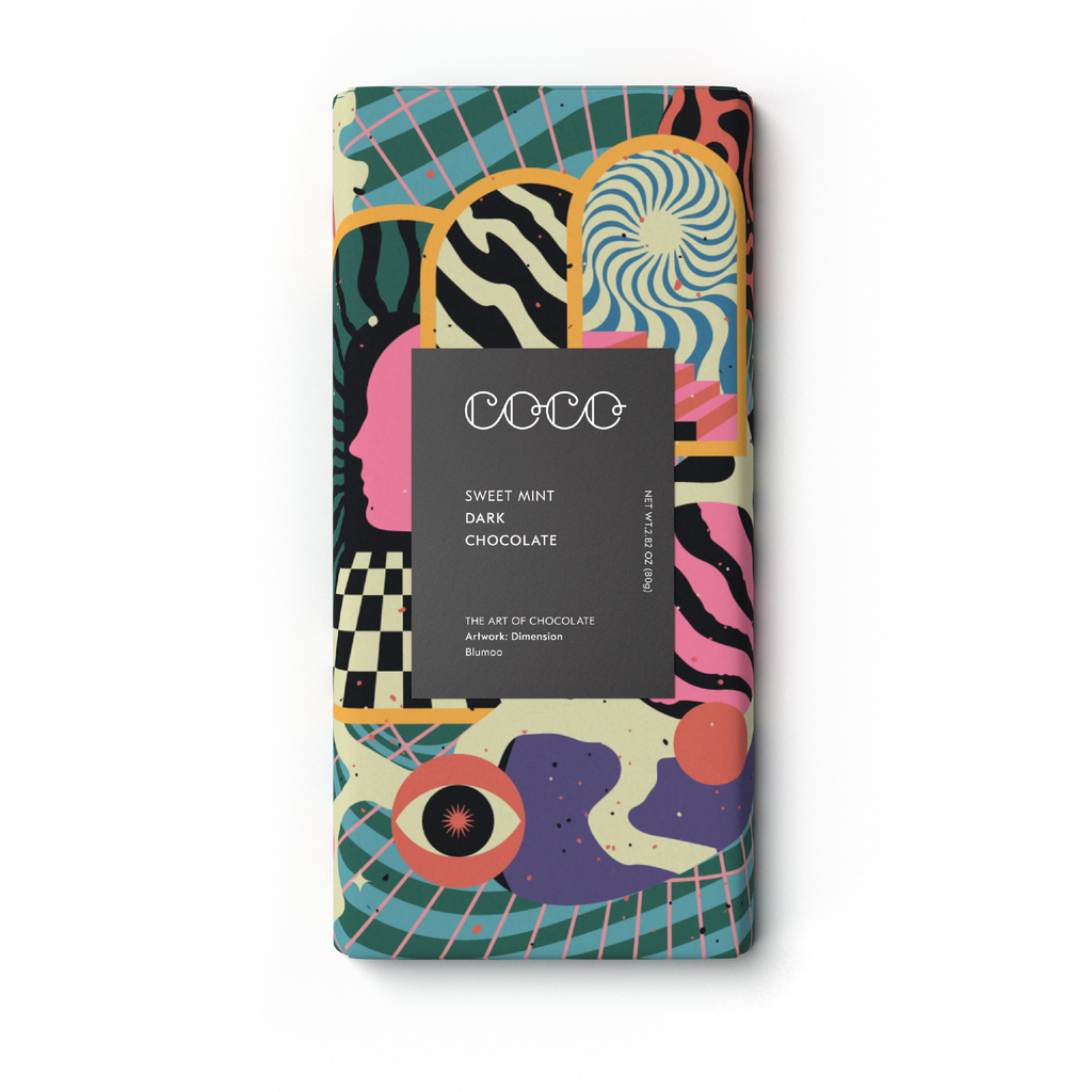 Sweet Mint Dark Chocolate Bar (Pack of 12)