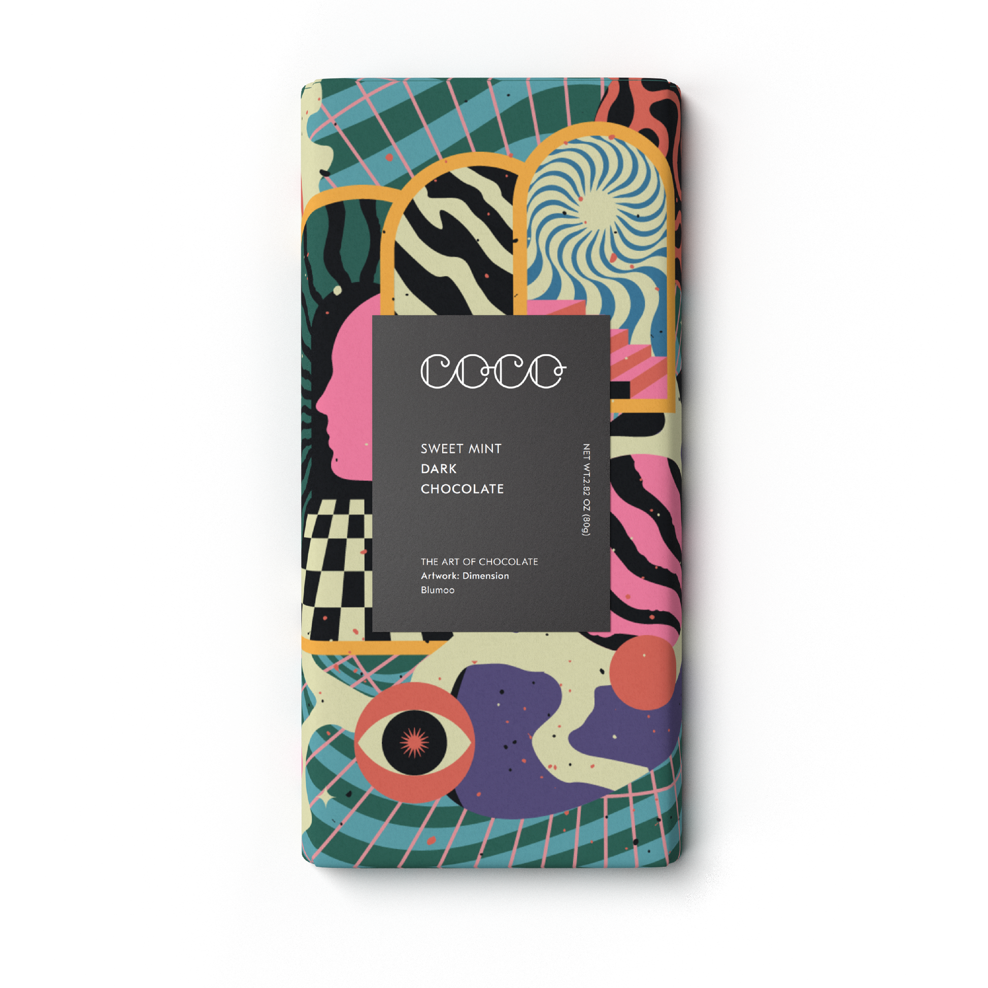 Sweet Mint Dark Chocolate Bar (Pack of 12)