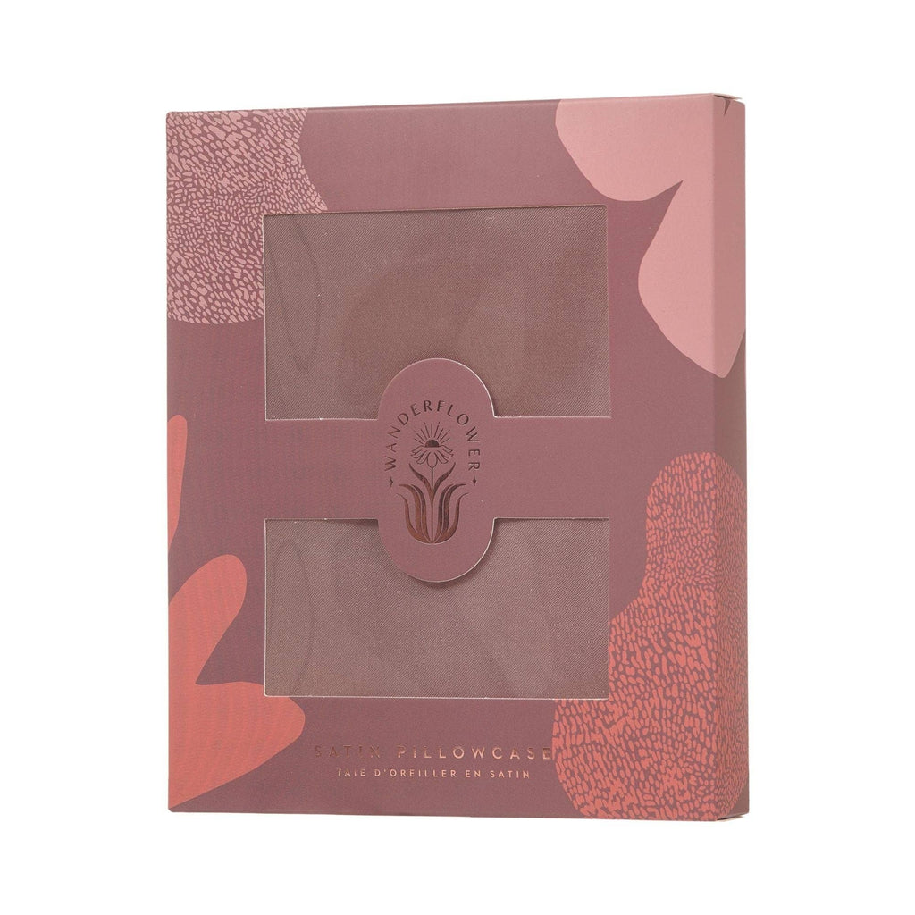1pc Dreamy Satin Pillowcase - Dusty Rose