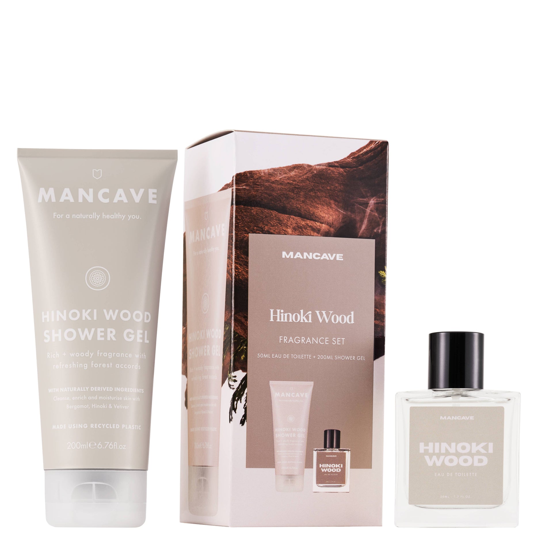 Mens Premium Fragrance Set, Hinoki, Mens Gifts, Gift Set
