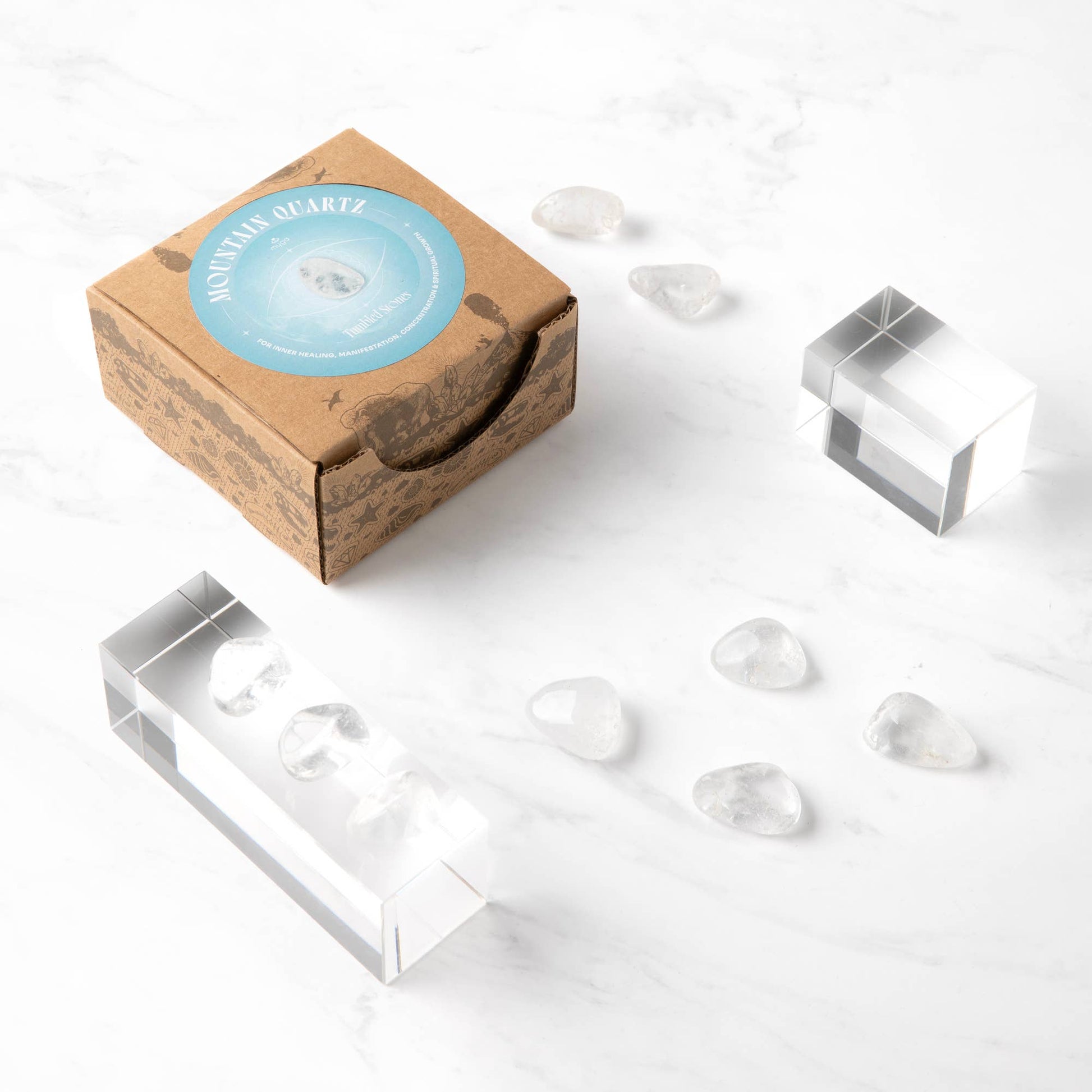 Tumbled & Polished Gemstone: Mountain Quartz