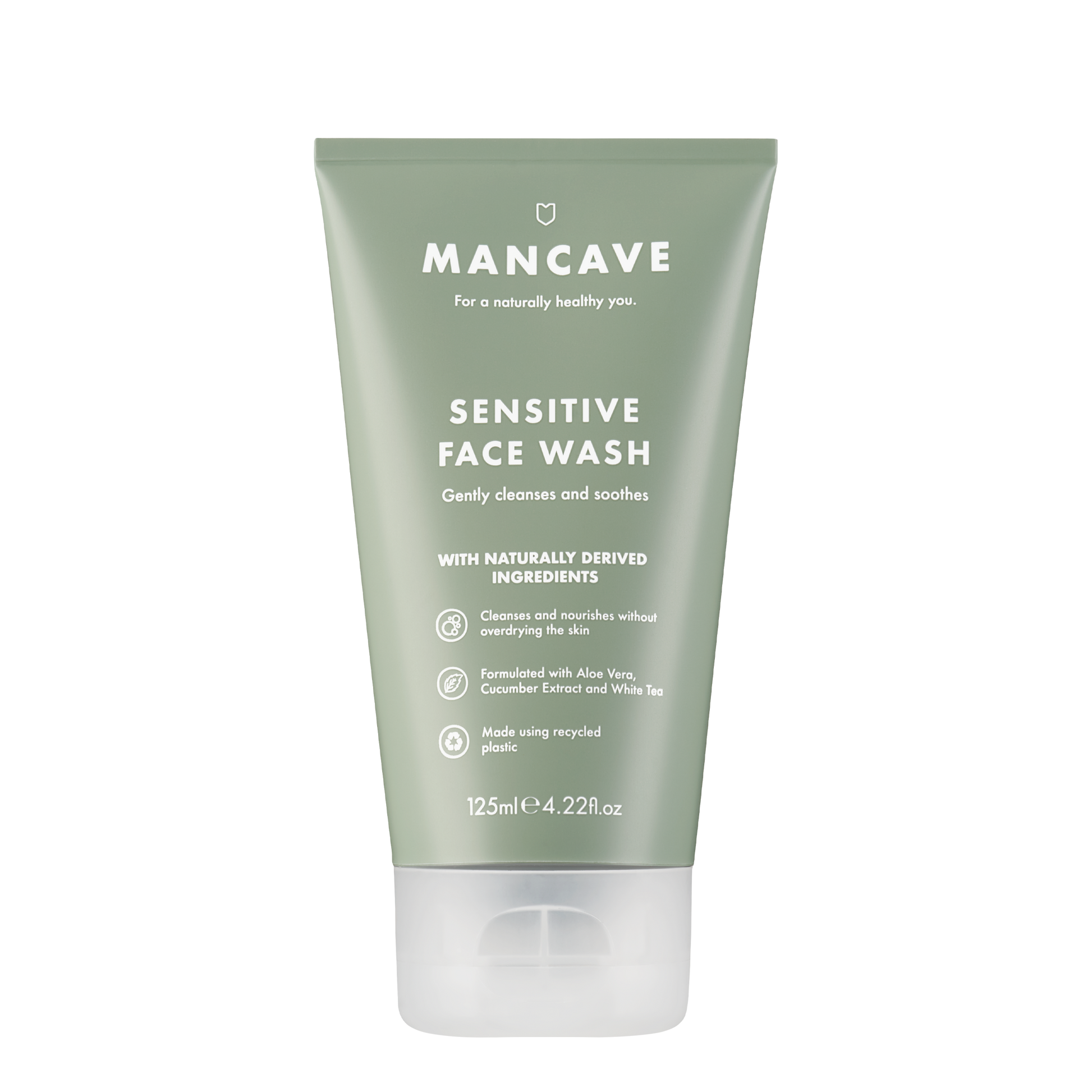 Sensitive Face Wash 125ml, Mens Cleanser, Facewash for Men: 125ml