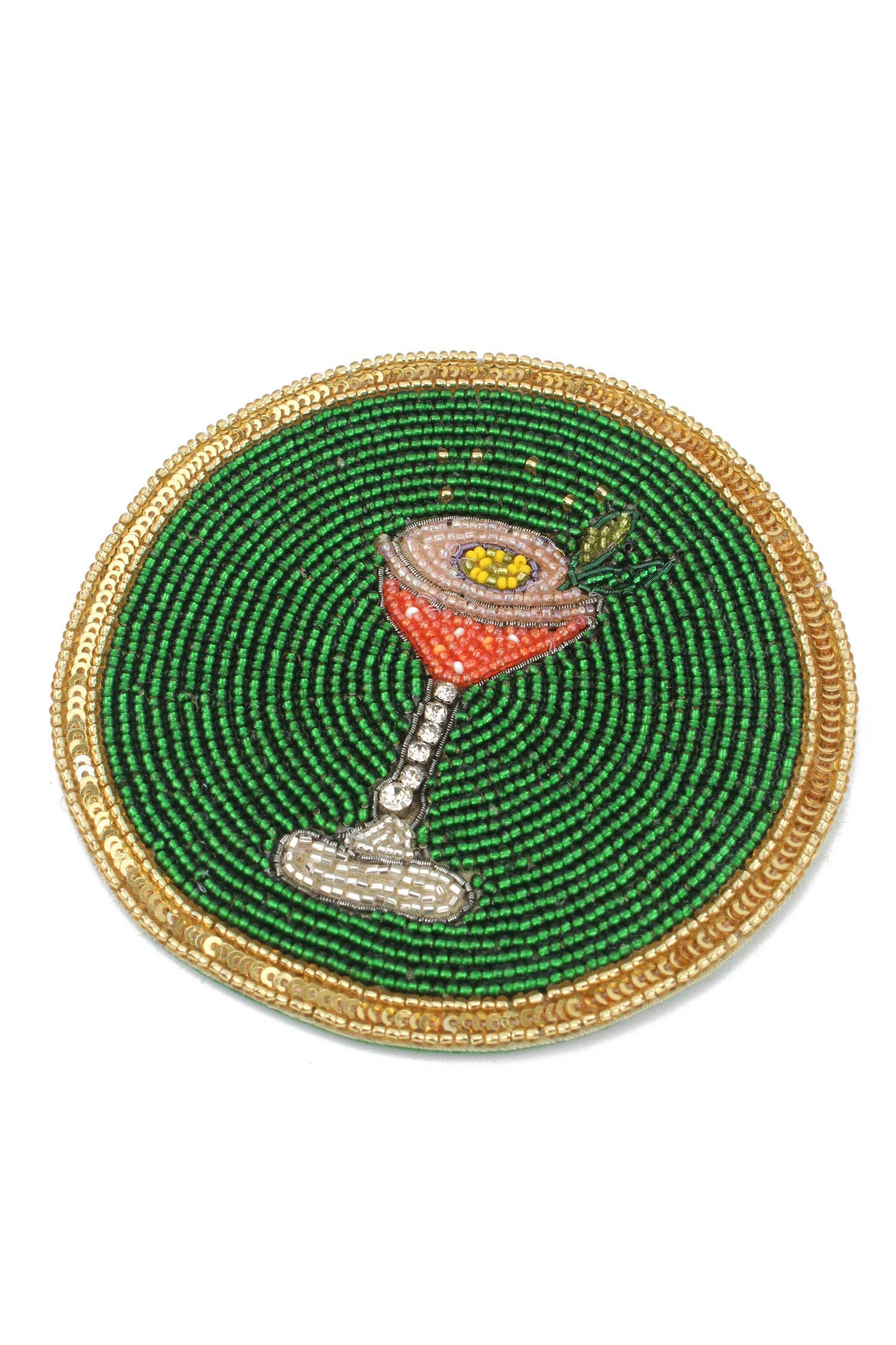 WINTER COCKTAIL COASTER PASSIONFRUIT MARTINI