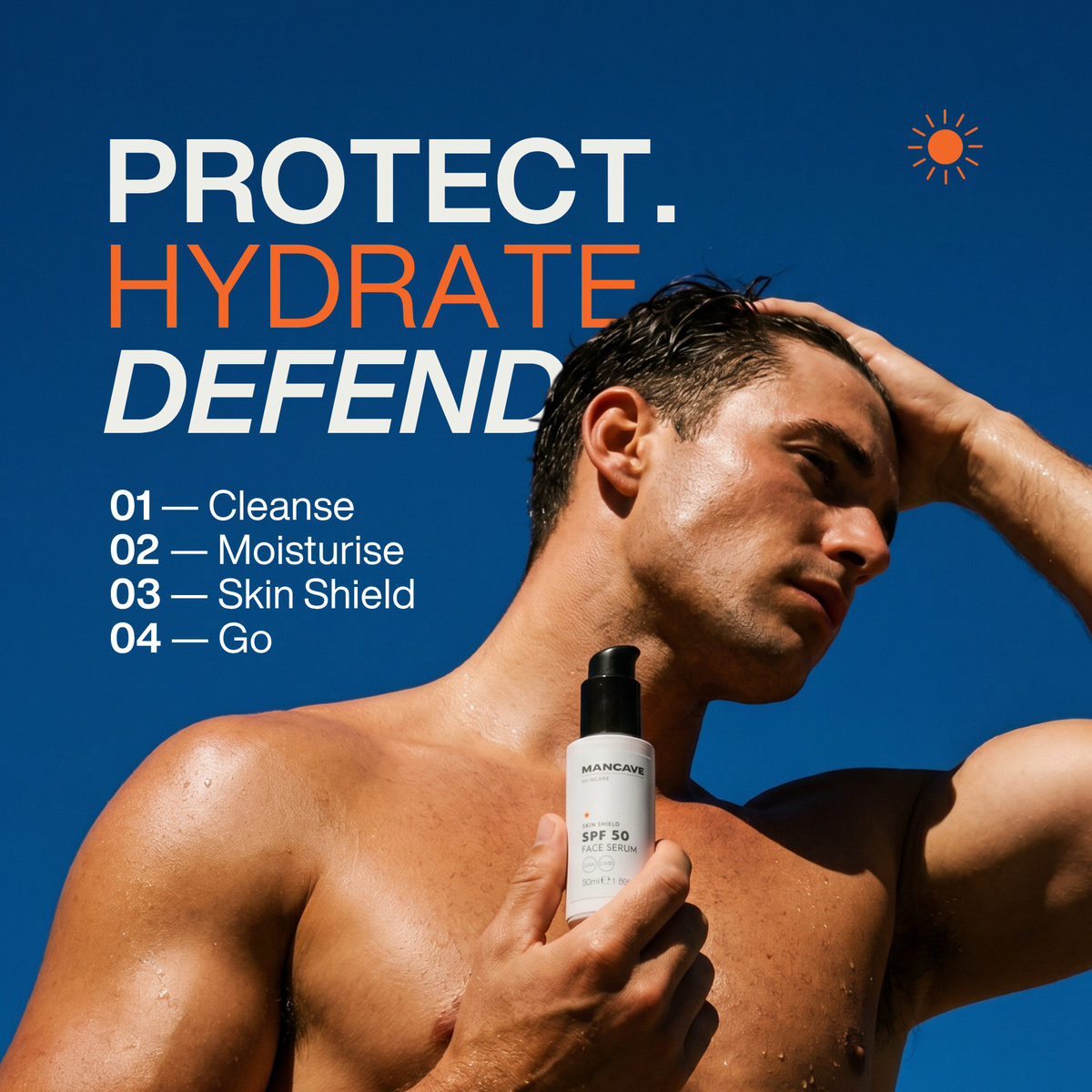 SPF 50 Face Serum, Christmas Gift for Him
