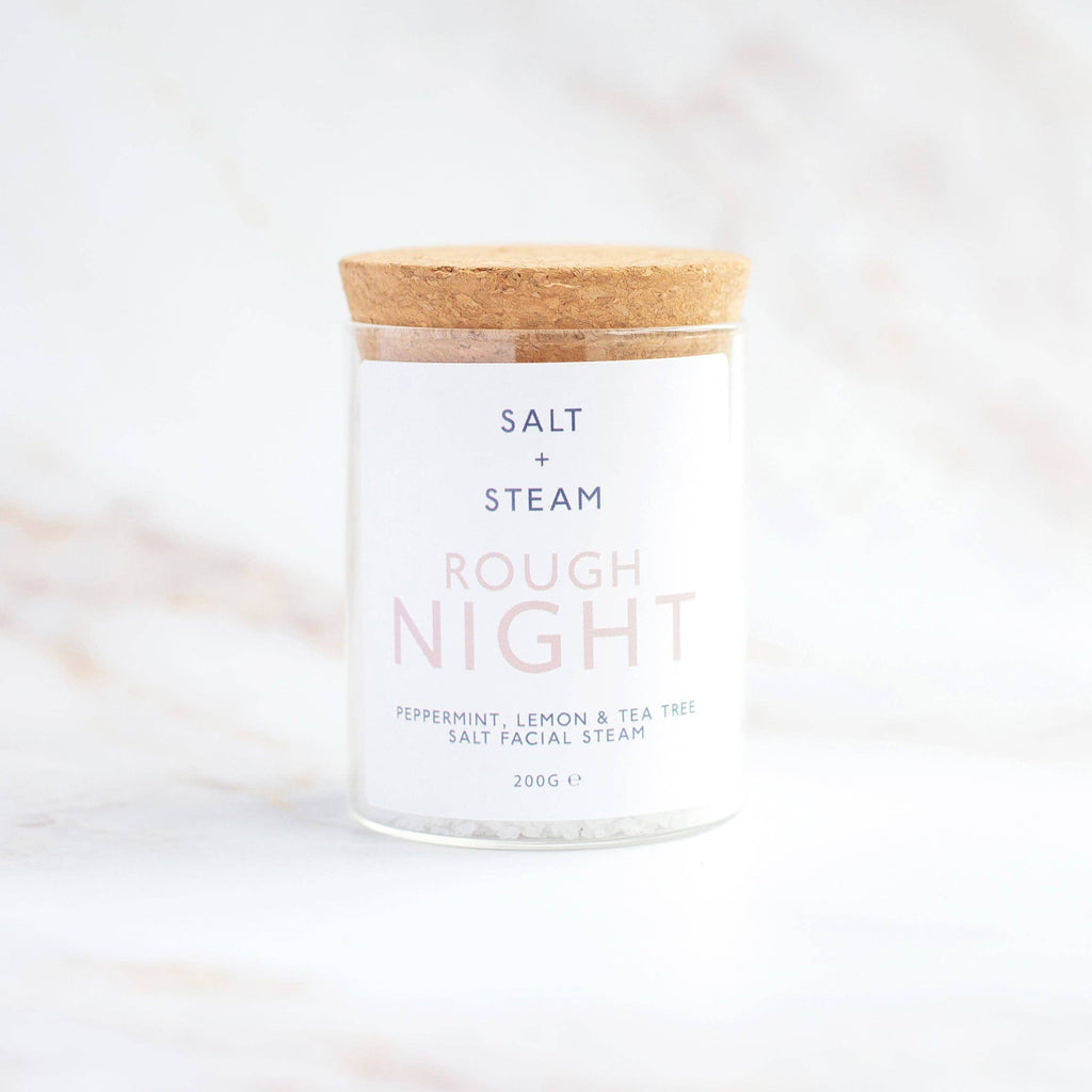 Rough Night - Peppermint & Lemon Facial Steam 50g & 200g: Jar