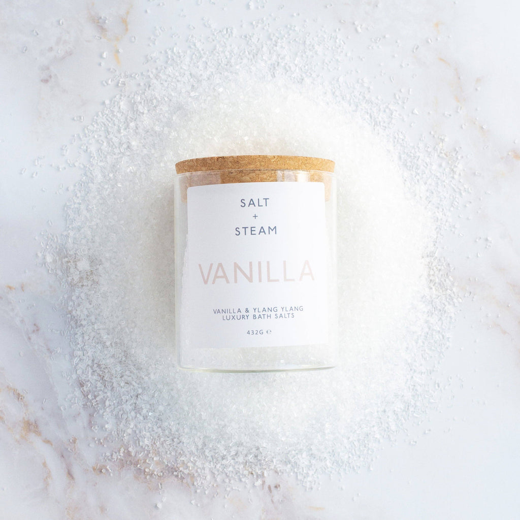 Vanilla - Vanilla & Ylang Ylang Bath Salts 80g & 432g: Jar
