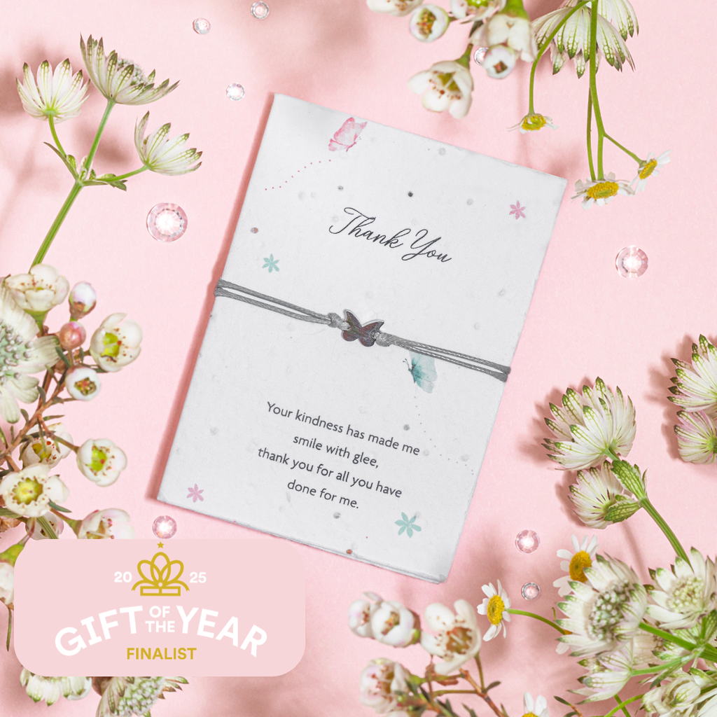 Thank you - Seeded Card & Wish Bracelet