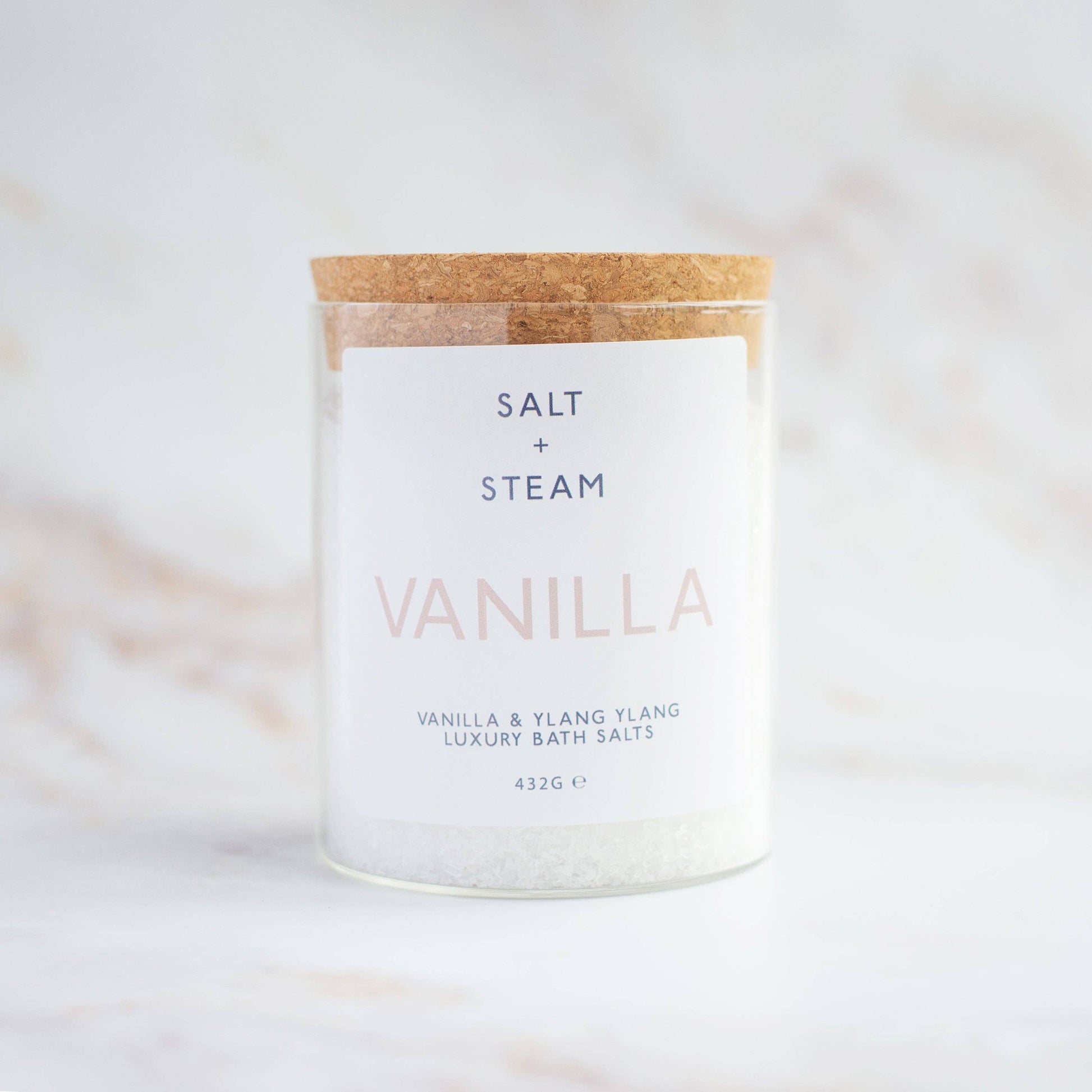 Vanilla - Vanilla & Ylang Ylang Bath Salts 80g & 432g: Jar