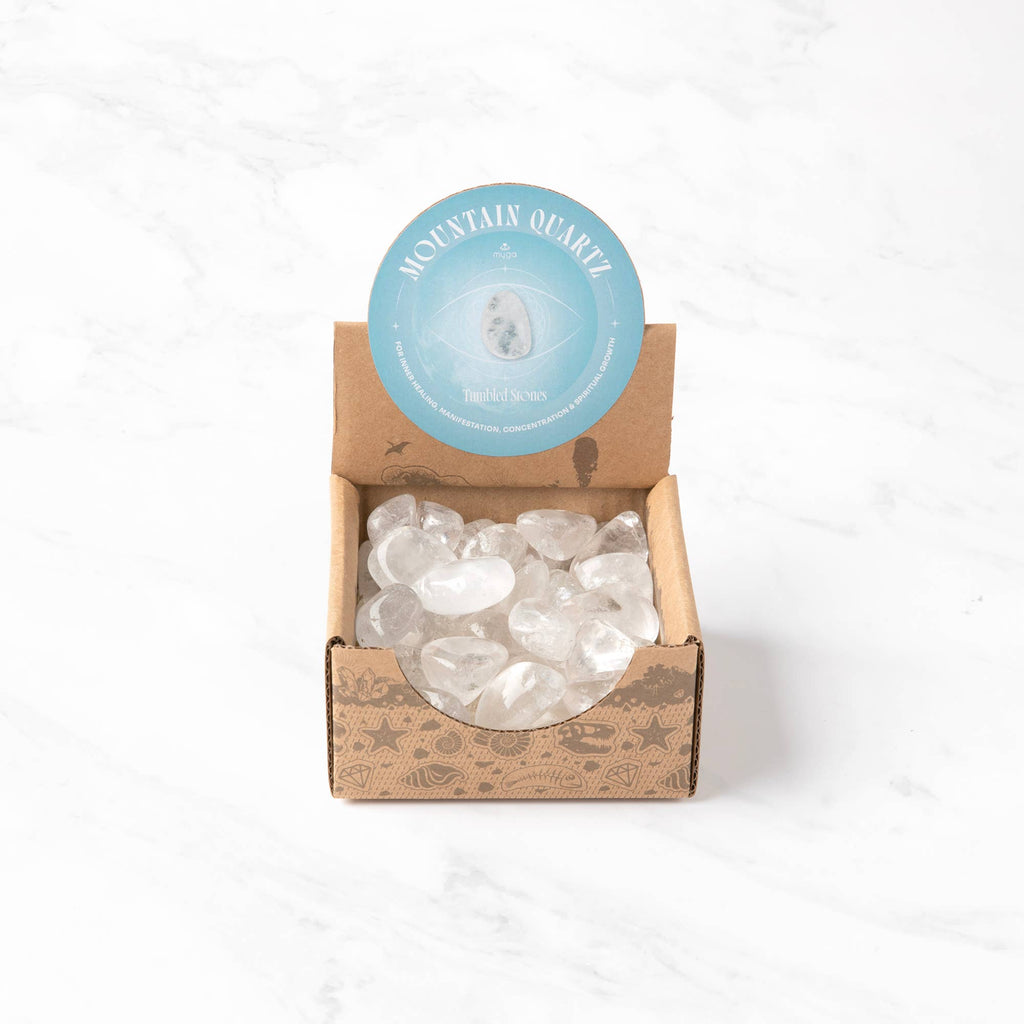Tumbled & Polished Gemstone: Mountain Quartz