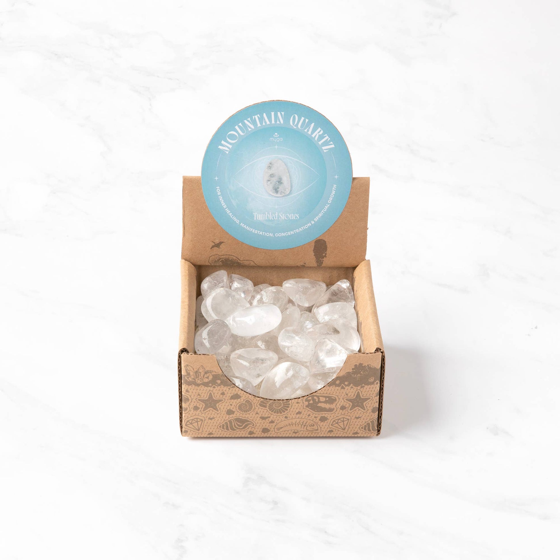 Tumbled & Polished Gemstone: Mountain Quartz