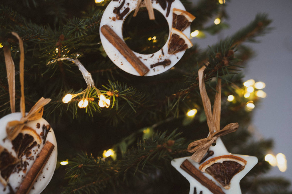 Christmas Scented Tree Decorations: Cranberry Orange and Cinnamon / Star