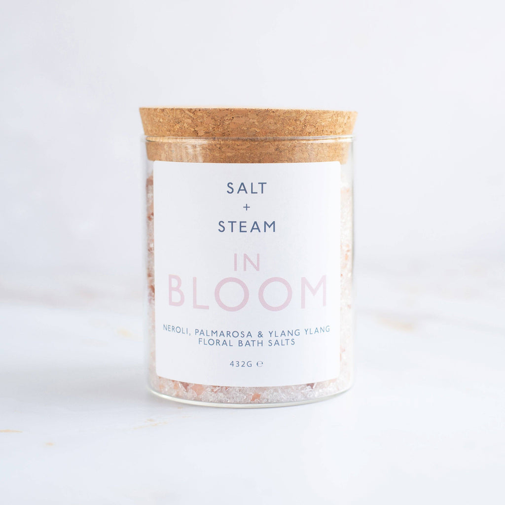 In Bloom - Rose, Neroli & Palmarosa Bath Salts 80g & 432g: Jar