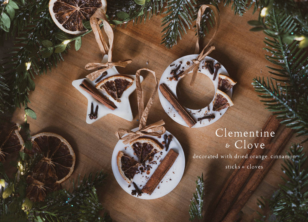 Christmas Scented Tree Decorations: Cranberry Orange and Cinnamon / Star