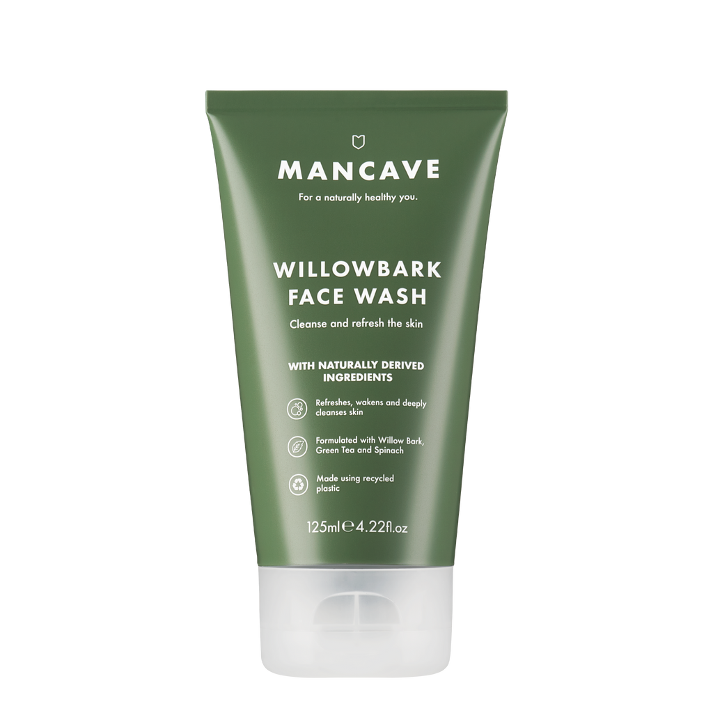 Willowbark Face Wash 125ml, Mens Skincare Routine, Mens Gift: 125ml
