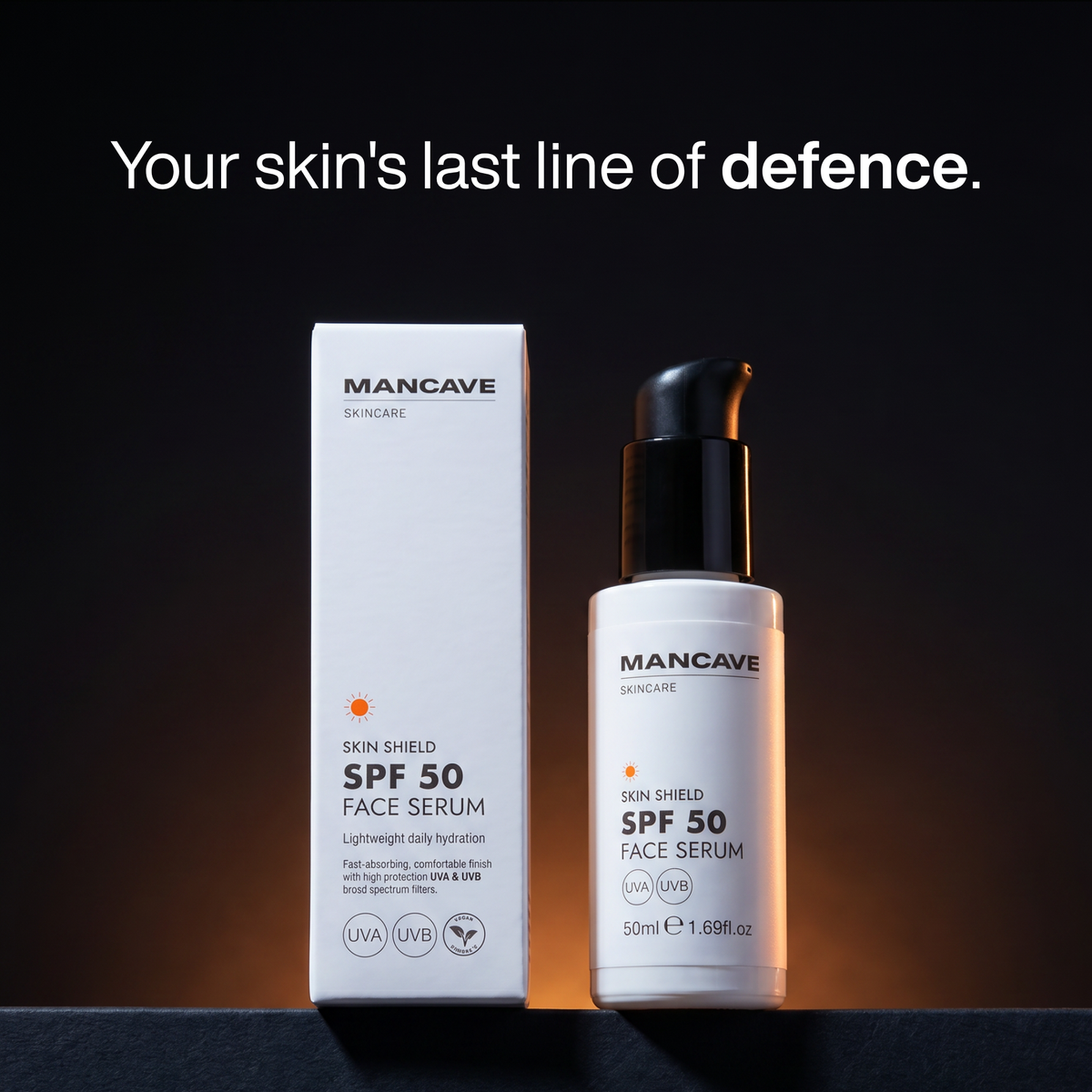 SPF 50 Face Serum, Christmas Gift for Him