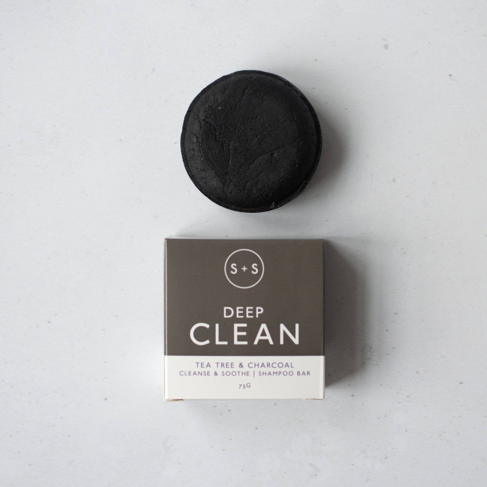 Deep Clean - Charcoal, Tea Tree & Peppermint Shampoo Bar 75g