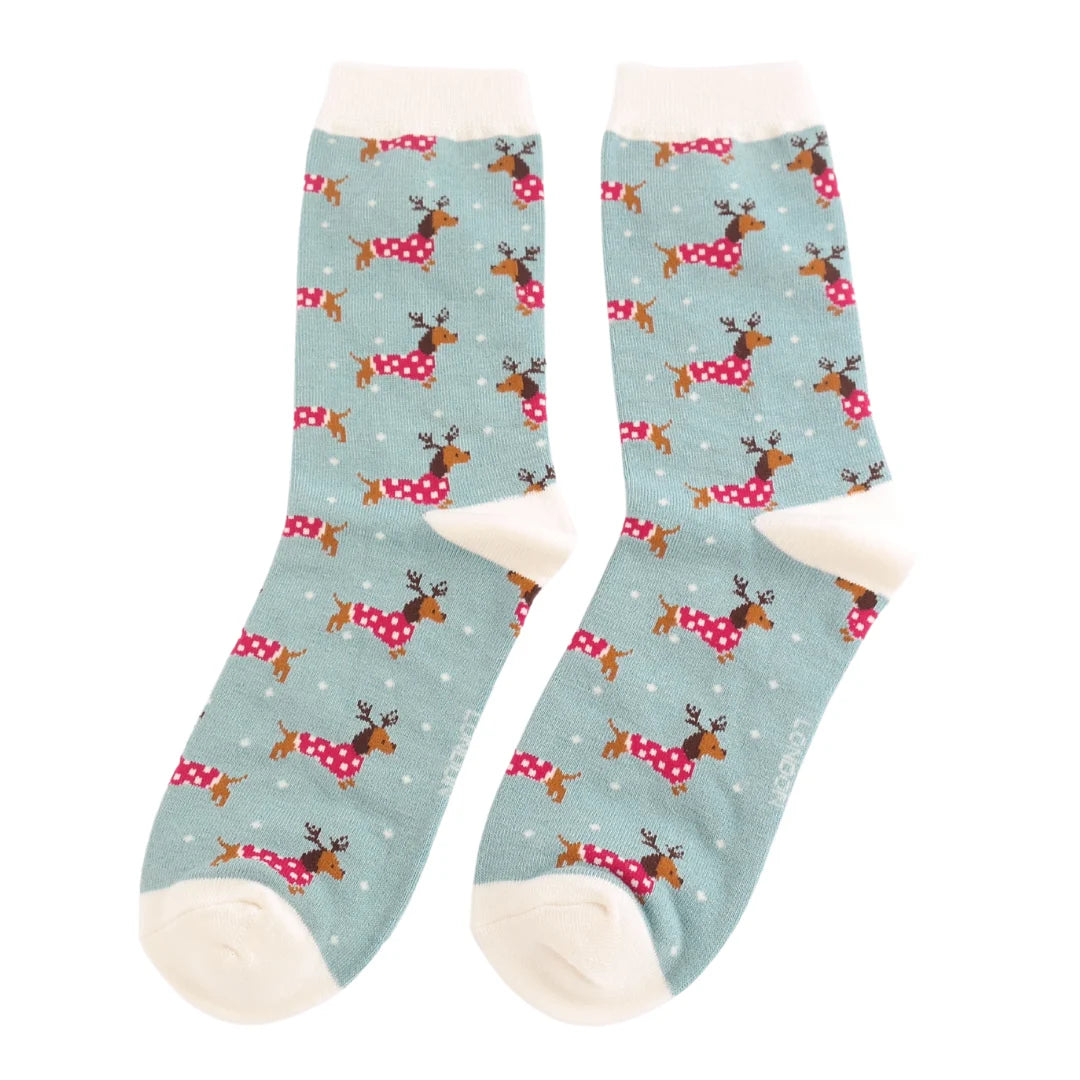 Miss Sparrows Bamboo Sausage Dog Socks