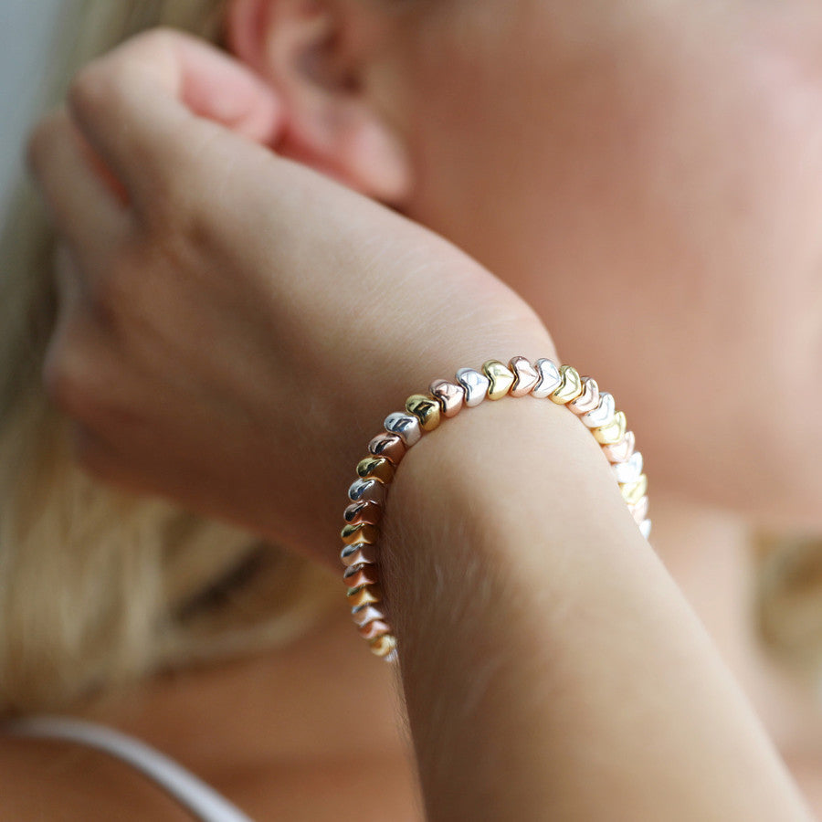 Lisa Angel beaded heart bracelet