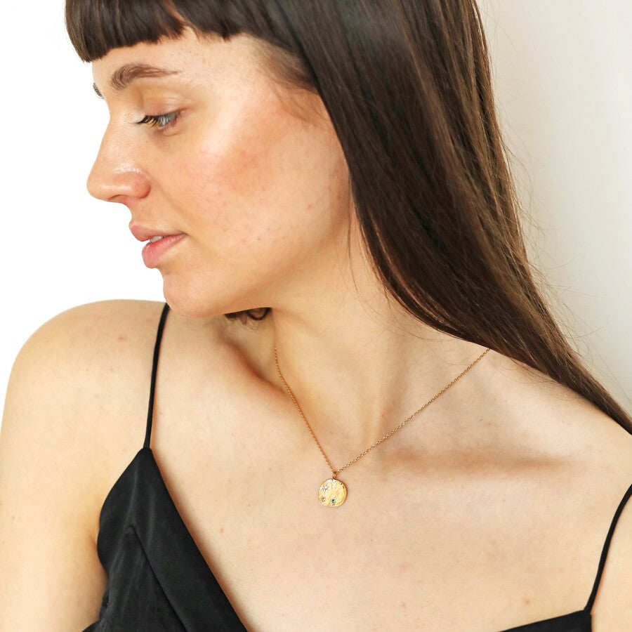 lisa angel gem stones pendant necklace