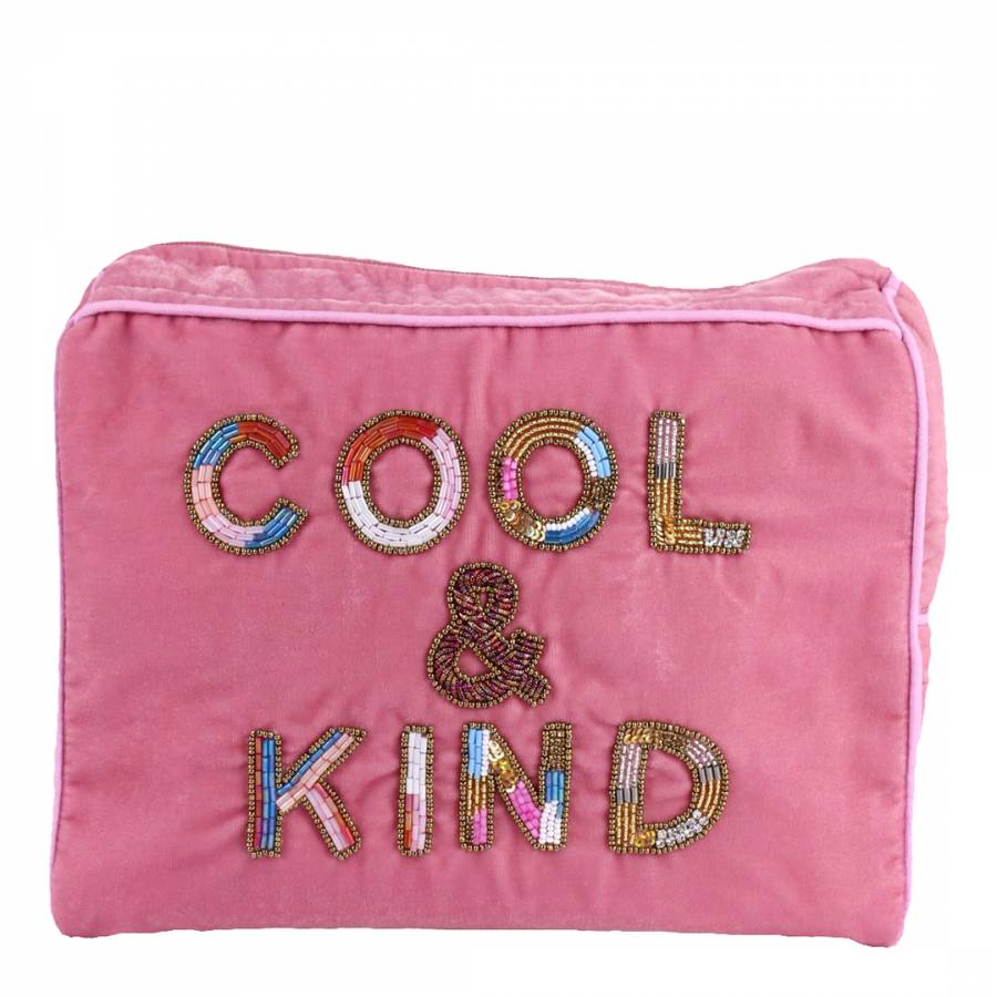 My Doris- Multicoloured Cool & Kind Letters Wash Bag