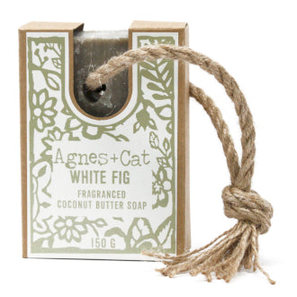 Soap on a Rope White Fig