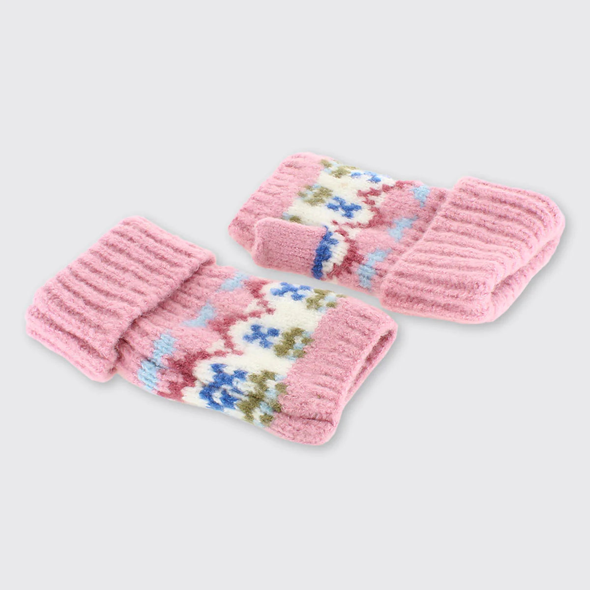 Millie Mae Fingerless Gloves- Pink